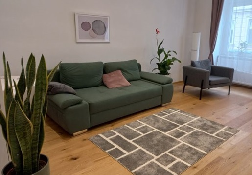 Therapieraum, Sofa und Pflanzen